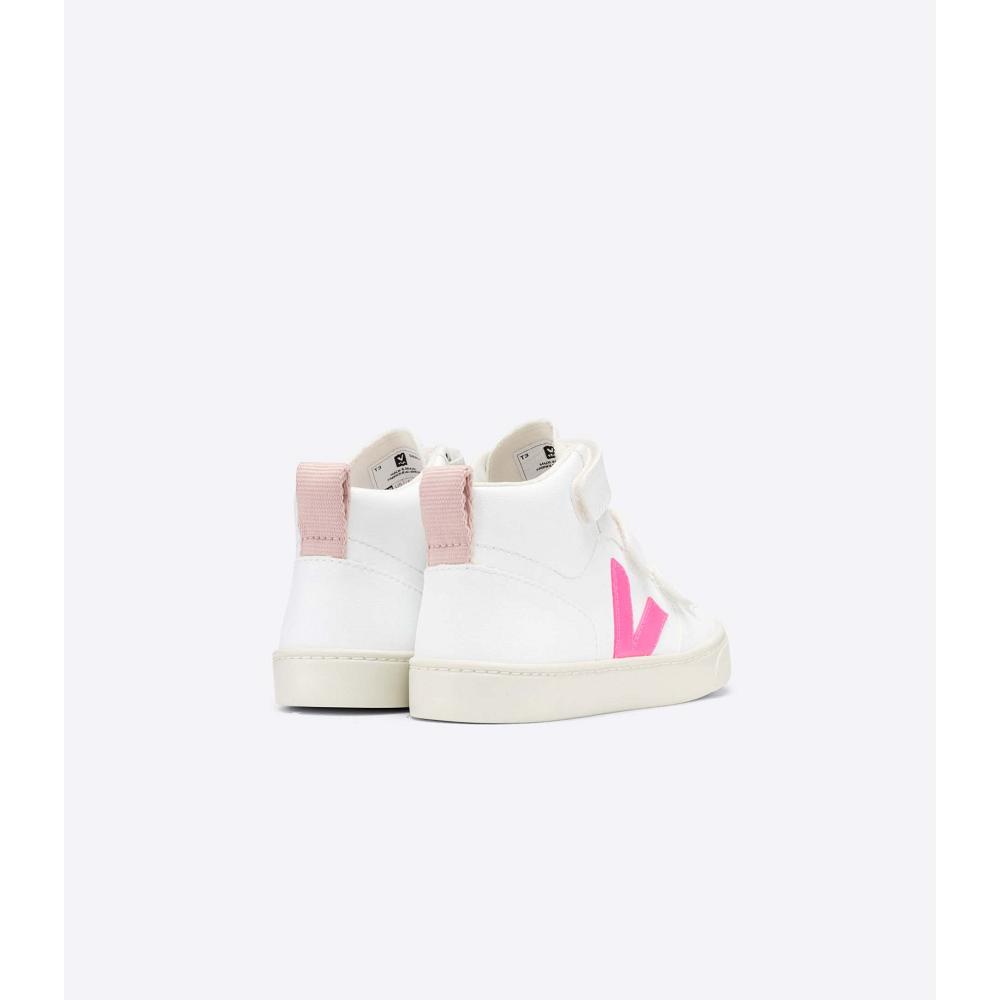 Veja V-10 MID CWL Cipő Gyerek White/Pink | HU 798XYU